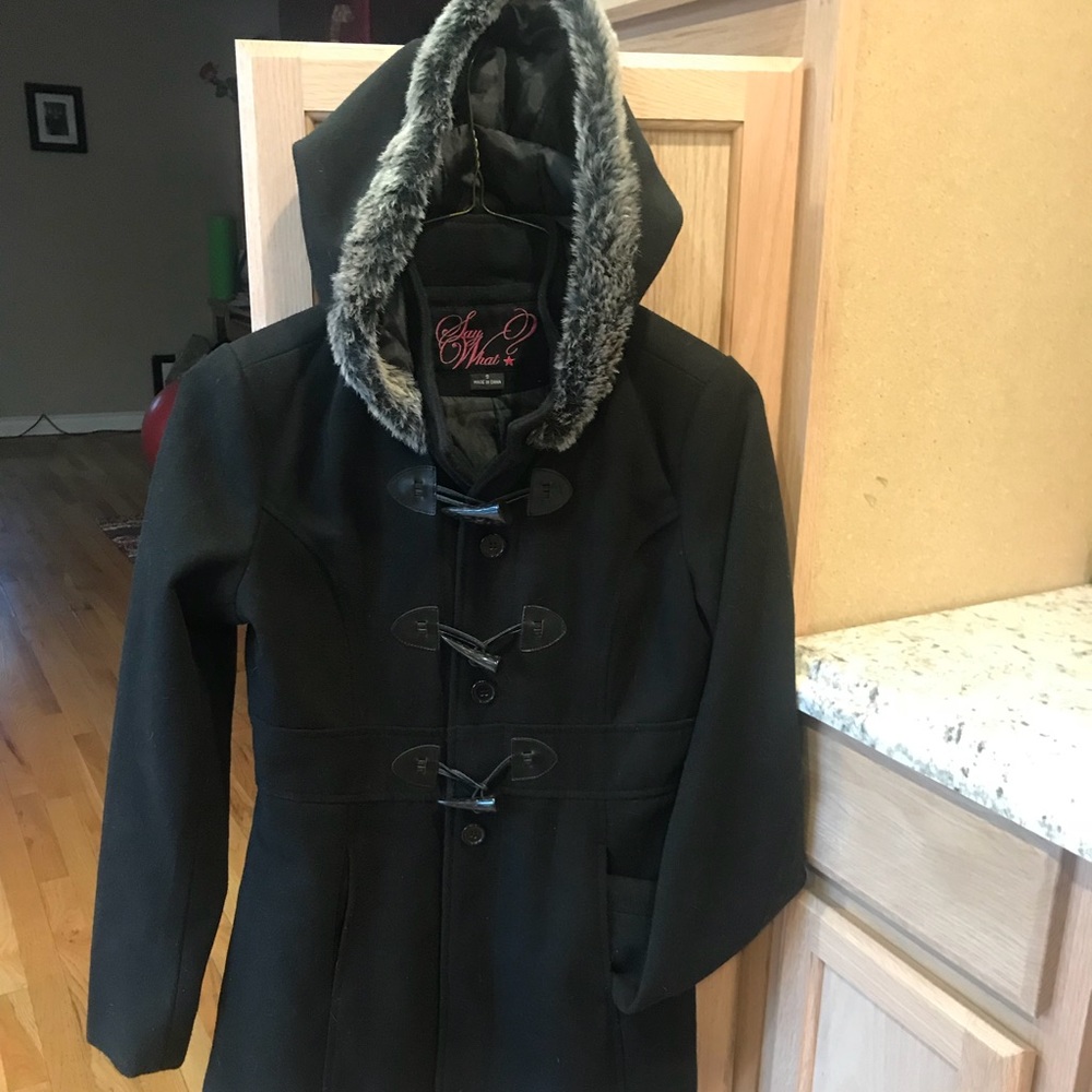 Black pea coat